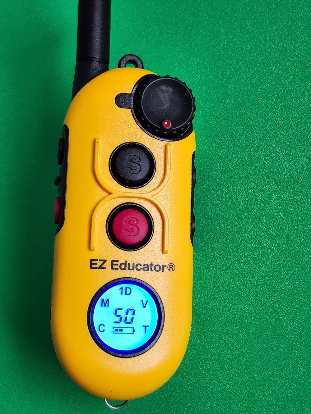 EZ Educator Yellow Remote Trainer for Dogs - Compact E-Collar Controller ONLY